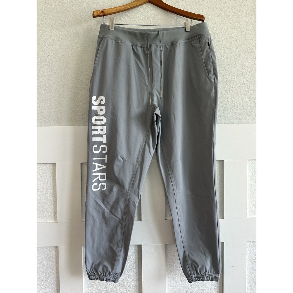 Legends Joggers Mens XL Gray Sportstars Gym Casual Pockets